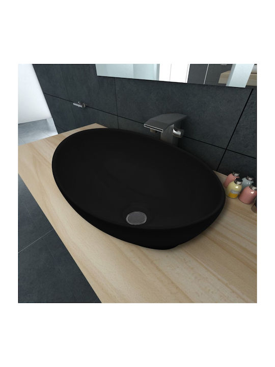 vidaXL Επικαθήμενος Νιπτήρας Κεραμικός 40x33x13...