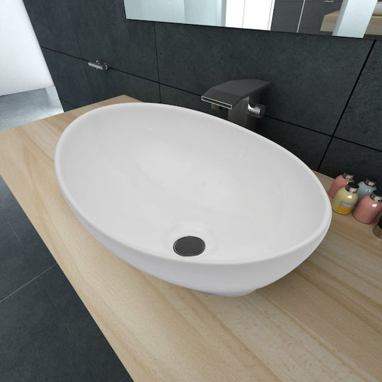 vidaXL Επικαθήμενος Νιπτήρας Κεραμικός 40x33x13.5cm vidaXL Επικαθήμενος Νιπτήρας Κεραμικός 40x33x13.5cm