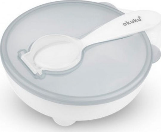 Akuku Baby Food Container Set made of Plastic White 2pcs