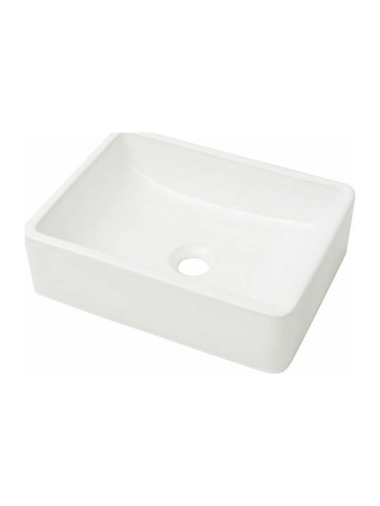 vidaXL Vessel Sink Ceramic 41x30x12cm White
