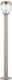 Globo Lighting Lampa Posta LED Pentru Exterior 9W Cu Alb Cald IP44 Argintiu