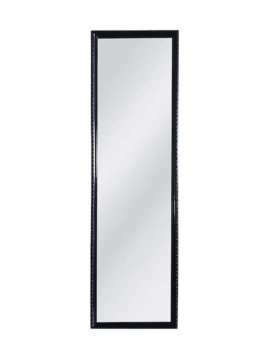 Liberta Promoto Καθρέπτης Τοίχου Ολόσωμος με Μαύρο Ξύλινο Πλαίσιο 124x34cm