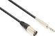 Vonyx Vonyx XLR Cable Male 6.3mm Male Black 3m