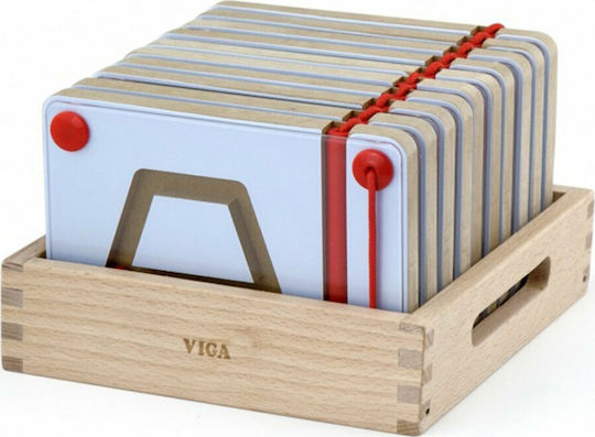 Viga Toys Μαγνητικό Μαθαίνω τα Σχήματα Joc Educațional de Cunoștințe din Lemn pentru 4+ ani Ani