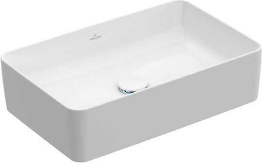 Villeroy & Boch Collaro Επικαθήμενος Νιπτήρας Πορσελάνης 56x36x14.5cm Λευκός Villeroy & Boch Collaro Επικαθήμενος Νιπτήρας Πορσελάνης 56x36x14.5cm Λευκός