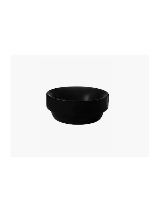 Kerasan Ciotola Tondo Undermount / Vessel Sink Porcelain 35x35x14cm Black