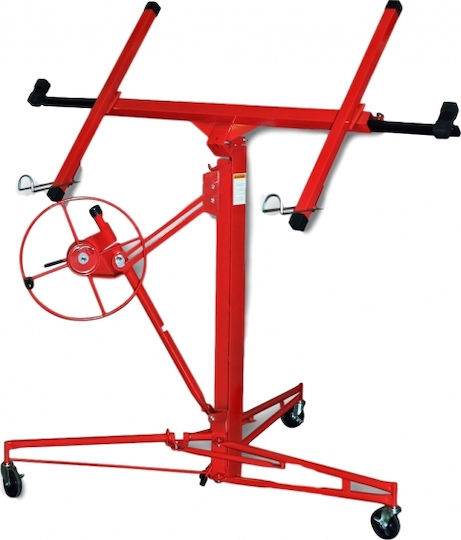 Lifting Table Γυψοσανίδας / Πάνελ Wiltoc 50790 for Weight Load up to 68kg Red