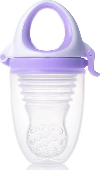 Kidsme Πιπίλα Φαγητού Μωβ Feeder Plus από Σιλικόνη για 4+ μηνών