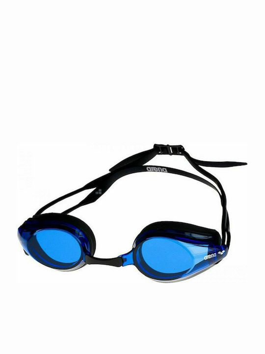 Arena Tracks Schwimmbrillen Erwachsene mit Antibeschlaglinsen Blau