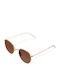 Meller Yster Sunglasses with Gold Metal Frame and Brown Polarized Lens Y-GOLDKAKAO