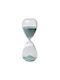 Artekko Decorative Hourglass In Light Blue Color 9x9x25.5cm. Office Hourglass Decoration from Glass 9x9x25.5cm in Light Blue color