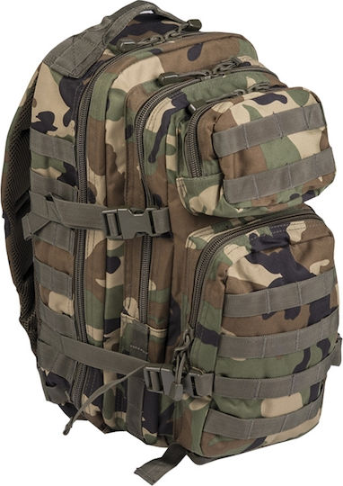 Mil-Tec Military Backpack Backpack made of Polyester Woodland Woodland 20lt