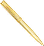 Visetti Pen Ballpoint with Blue Ink Gold