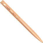 Visetti Pen Ballpoint with Blue Ink Pink Gold