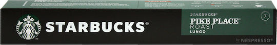 Starbucks Κάψουλες Espresso Pike Place Pike Place Συμβατές με Μηχανή Nespresso 10caps