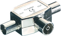 Vivanco 48501 Koaxial Weiblich zu Koaxial Männlich