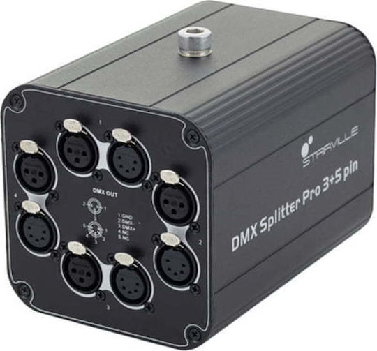 Stairville DMX Splitter Pro 3+5 pin DMX Сплитер за Конзола за Осветление
