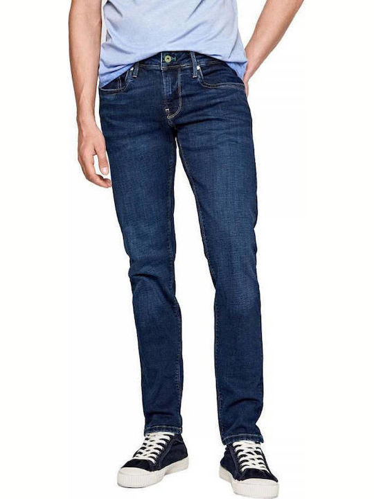 Pepe Jeans Hatch Men's Jeans Pants with Slim Fit Blue