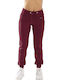 Bodymove Pantaloni de trening pentru femei Burgundy