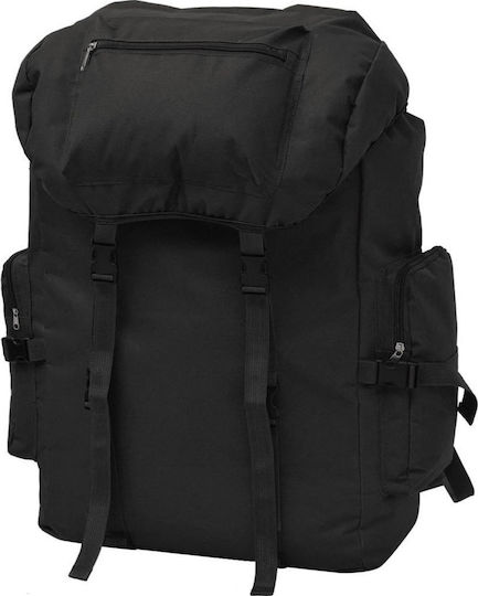 vidaXL Militärischer Rucksack Rucksack aus Polyester Schwarz 65Es