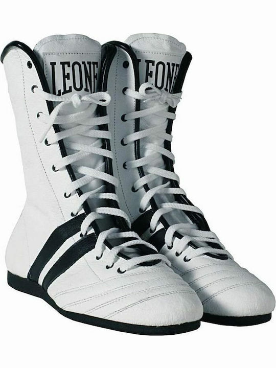 Leone CL186 Παπούτσια Πυγμαχίας Ενηλίκων Λευκά