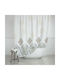 Estia Μandala Fabric Shower Curtain 180x180cm Multicolour