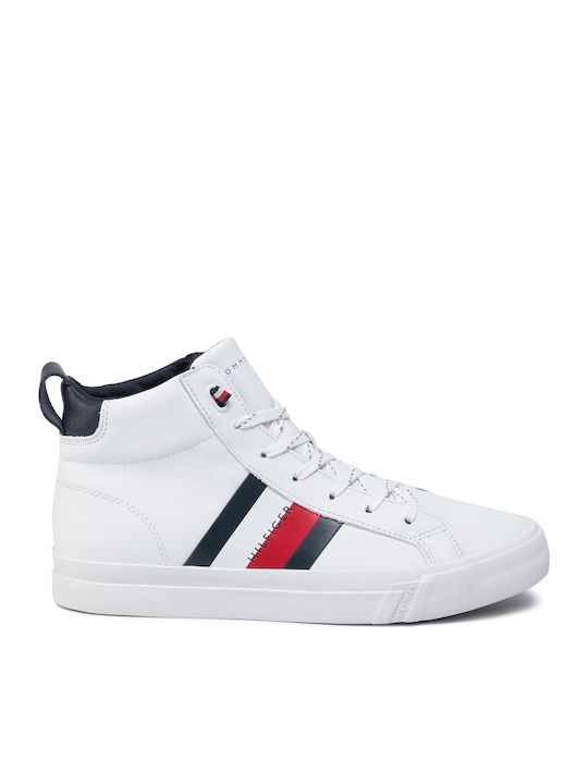 Tommy Hilfiger Flag Detail Leather High FM0FM02371 100 Skroutz.gr