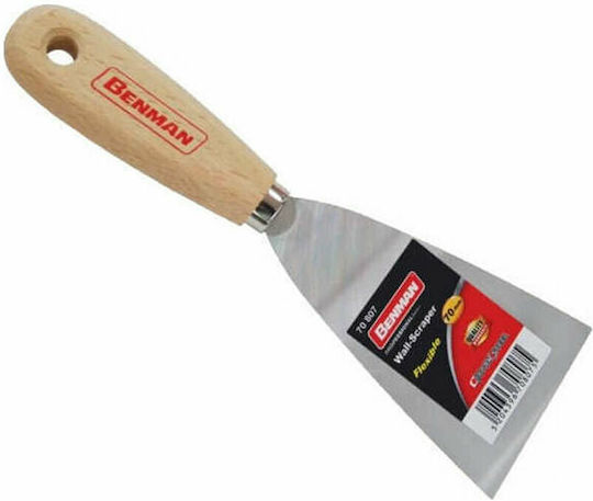 Benman Joint Knife Metallicός 50mm with Wooden Handle 70805