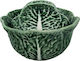 Bordallo Pinheiro Salad bowl Cabbage - Tureen Ceramic Salad Bowl Green 13.5x13.5x6.3cm