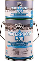 Durostick Waterproof 500 Elastomer Acryl Epoxy Sealing Polyurethan 2-Komponenten 4kg Weiß ΝΤΓΑΠ50004