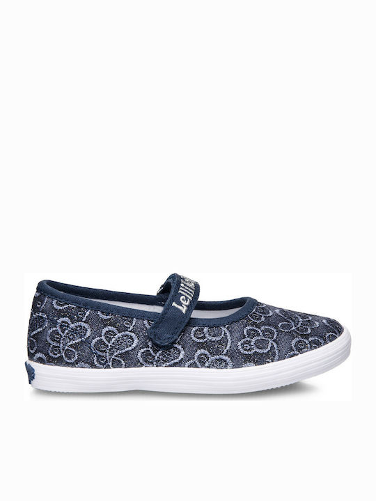 Lelli Kelly Kids Ballerinas LK5310 with Hoop & Loop Closure Navy Blue LK5310-BE06