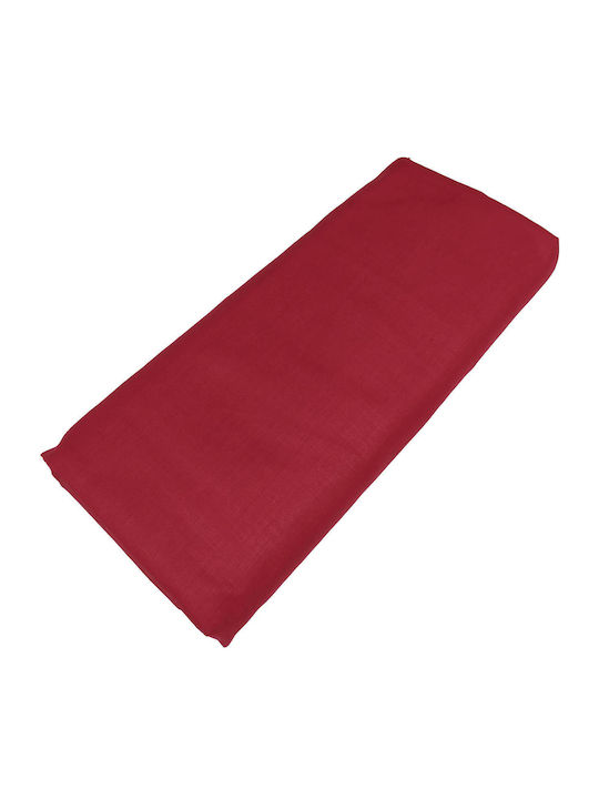 Le Blanc Sheet Double with Elastic 150x200+20cm. Cotton Line Red