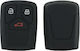 Silicone Car Key Cover Case with 3 Buttons for Audi Black