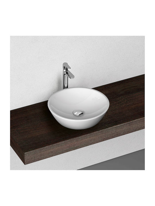 Bianco Ceramica Lupo Vessel Sink Porcelain 45x45cm White