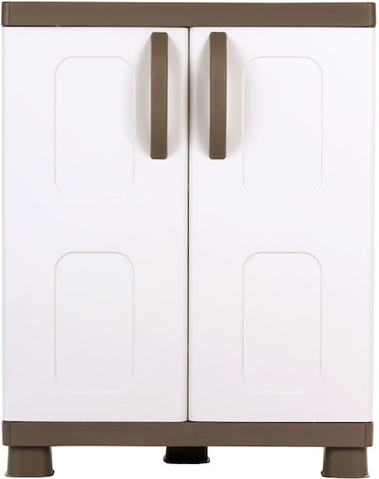 Double-leaf Ivi Plastic 73x44x96 cm Beige / White