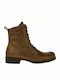 Commanchero Original Men's Leather Military Boots Brown