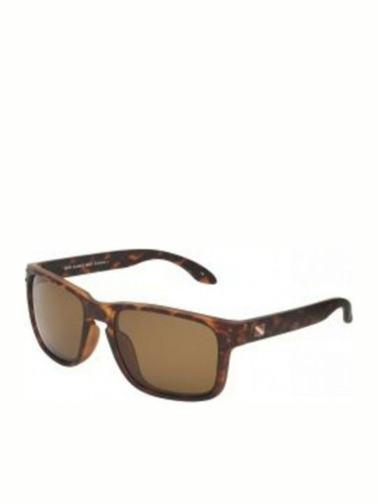 Dive Shades Oceana Men's Sunglasses with Brown Plastic Frame and Polarized Lens