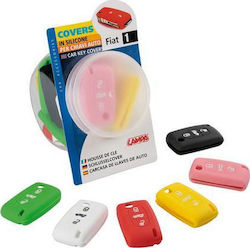 Silicone Car Key Cover Case Type-1 with 3 Buttons for Citroen / Fiat / Lancia / Peugeot 20τμχ Multicolour