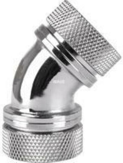 Thermaltake Pacific PETG Tube 45-Degree Dual Compression 16mm OD Фитинги Сребрист