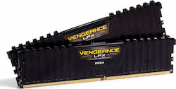 Corsair Vengeance LPX 32GB DDR4 RAM cu 2 module (2x16GB) și Viteză 3600 pentru Desktop