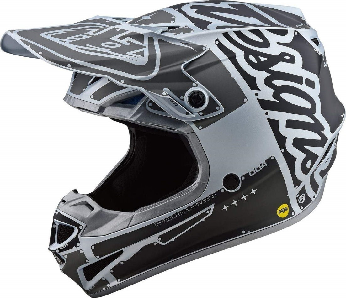 Troy Lee Designs SE4 Polyacrylite Factory Silver 