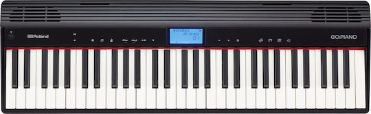 Roland (us) Electric Stage Piano GO:PIANO with 61 Dynamically Keys Built-in Speakers and Connection with Headphones and Computer Black