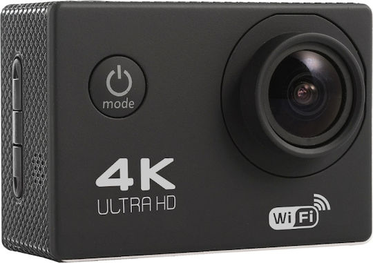 PROtech F60R Action Camera 4K Ultra HD Underwater (with Case) with Screen 2" and Wi-Fi Black