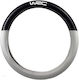 WRC Car Steering Wheel Cover Bimaterial with Diameter 35-38cm Synthetic Silver
