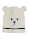 Kids Beanie Knitted White