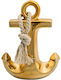 Art et Lumiere Hanging Wall Decor Gold Made of Ceramic Material 18x8.5x22.5cm