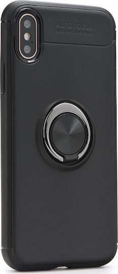 Forcell Ring Back Cover Πλαστικό Μαύρο (Redmi 7)