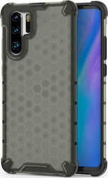 Hurtel Honeycomb Back Cover Πλαστικό Μαύρο (Hua...