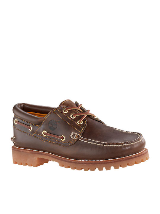 Icon 3 Eye Classic Handsewn Men's Leather Boat Shoes Cogniac