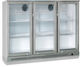 Karamco GN-320L Beverage Refrigerator Back Bar 320lt with Three Doors Height 89.5cm x Width 133.5cm x Length 51cm